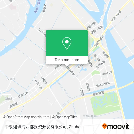 中铁建珠海西部投资开发有限公司 map