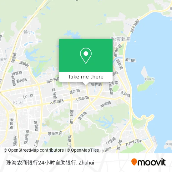 珠海农商银行24小时自助银行 map