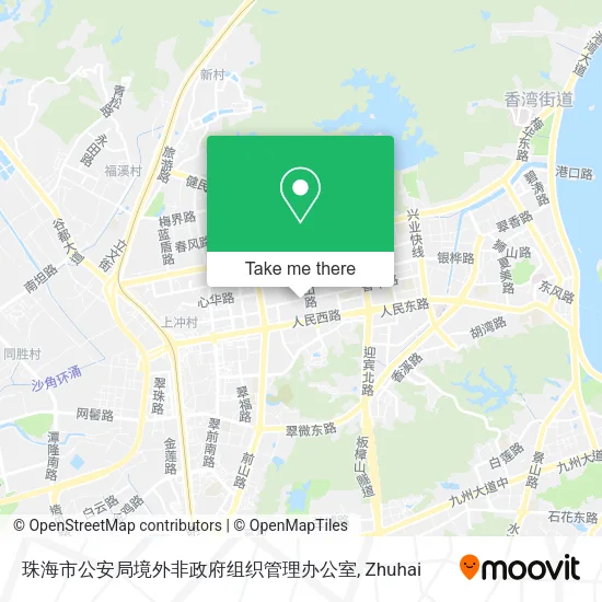珠海市公安局境外非政府组织管理办公室 map