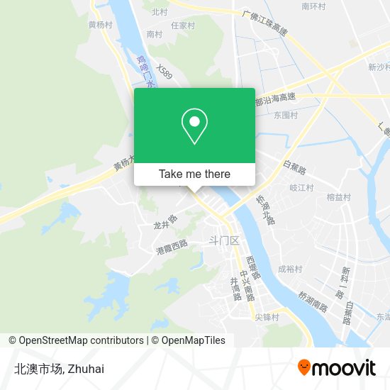 北澳市场 map