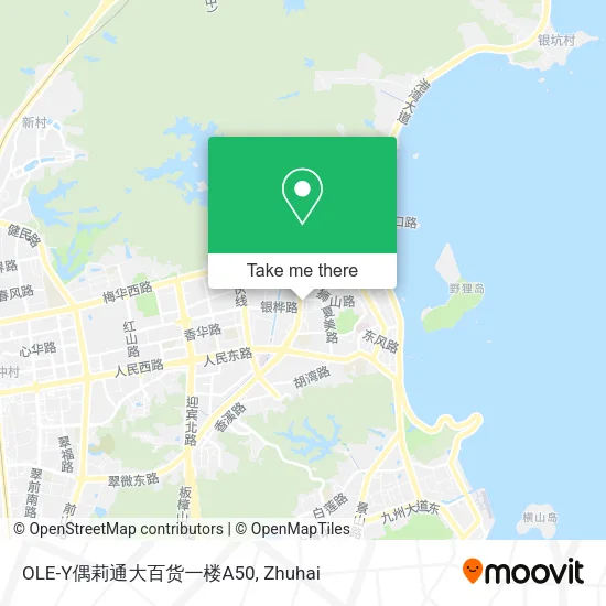 OLE-Y偶莉通大百货一楼A50 map