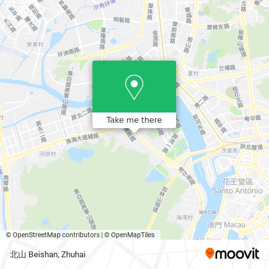 北山 Beishan map