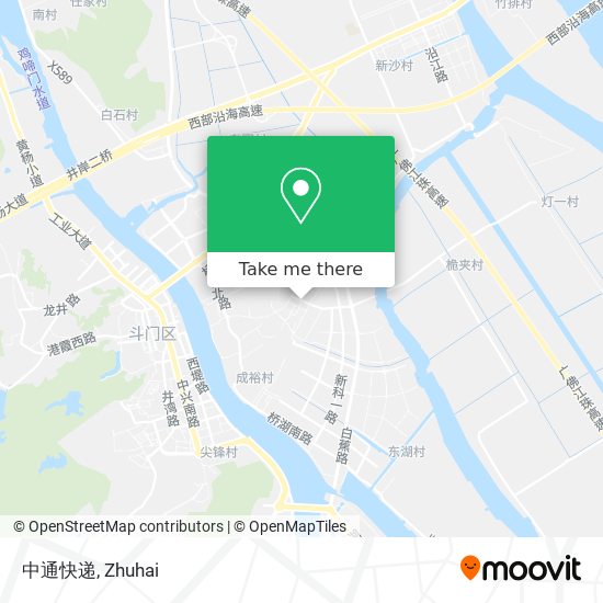 中通快递 map