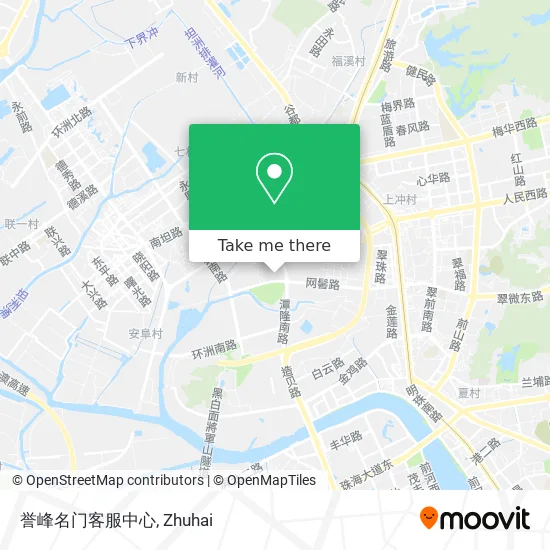 誉峰名门客服中心 map