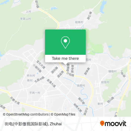 街电(中影傲视国际影城) map