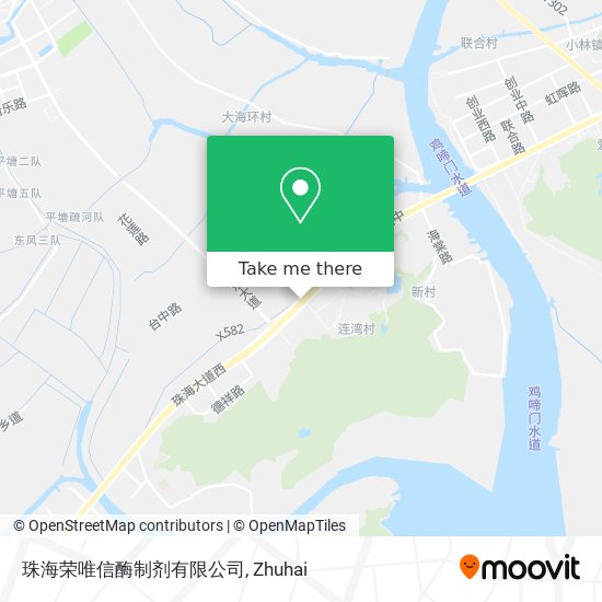 珠海荣唯信酶制剂有限公司 map
