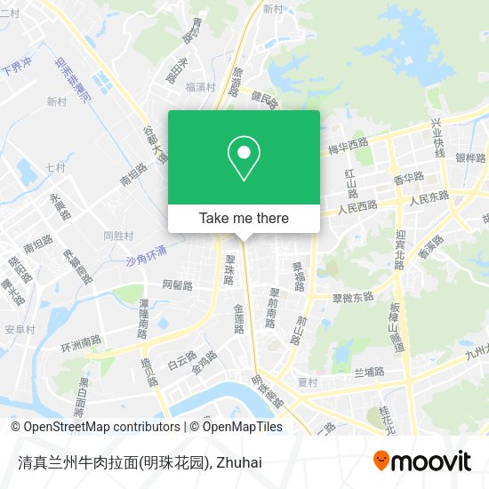 清真兰州牛肉拉面(明珠花园) map
