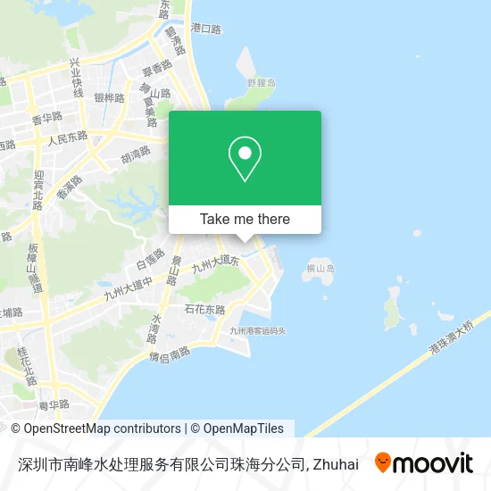 深圳市南峰水处理服务有限公司珠海分公司 map