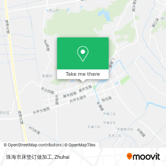 珠海市床垫订做加工 map