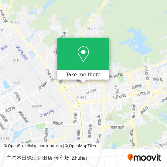 广汽本田珠海达田店-停车场 map