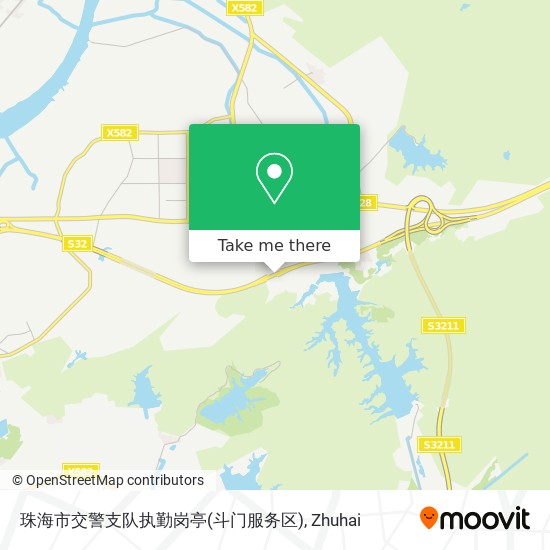 珠海市交警支队执勤岗亭(斗门服务区) map
