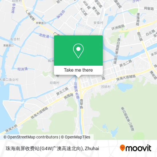 珠海南屏收费站(G4W广澳高速北向) map