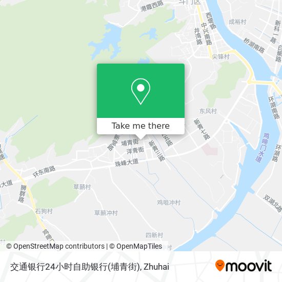 交通银行24小时自助银行(埔青街) map