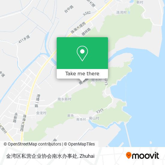 金湾区私营企业协会南水办事处 map