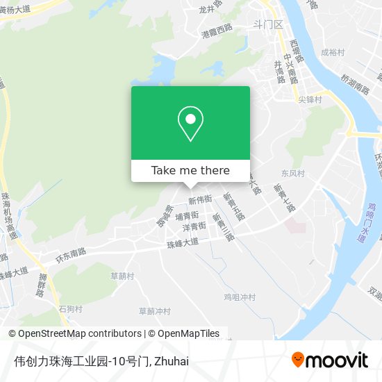 伟创力珠海工业园-10号门 map