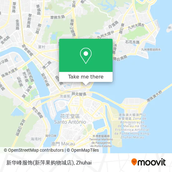 新华峰服饰(新萍果购物城店) map