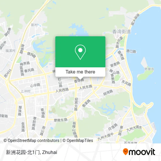 新洲花园-北1门 map
