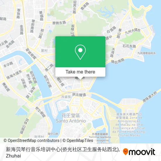 新海贝琴行音乐培训中心(侨光社区卫生服务站西北) map