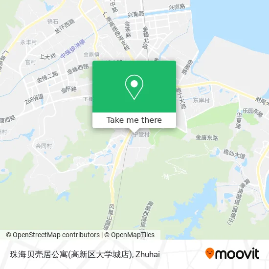 珠海贝壳居公寓(高新区大学城店) map