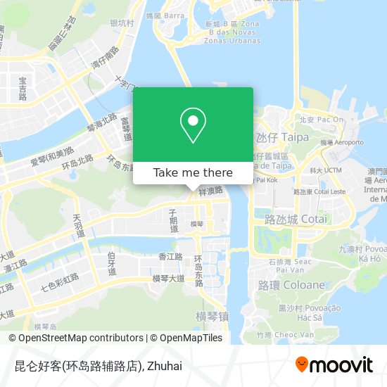 昆仑好客(环岛路辅路店) map