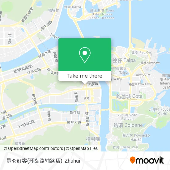 昆仑好客(环岛路辅路店) map