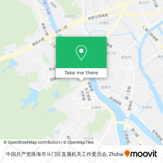 中国共产党珠海市斗门区直属机关工作委员会 map