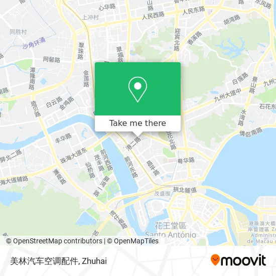 美林汽车空调配件 map
