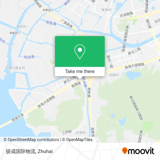 骏成国际物流 map