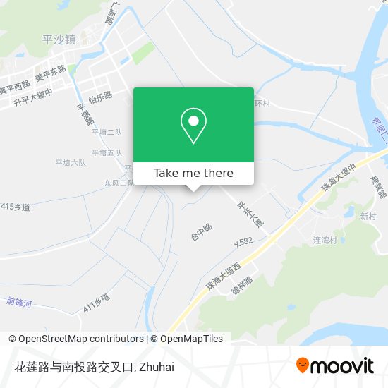 花莲路与南投路交叉口 map
