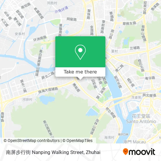 南屏步行街 Nanping Walking Street map