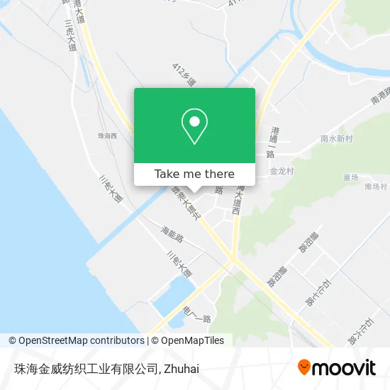 珠海金威纺织工业有限公司 map