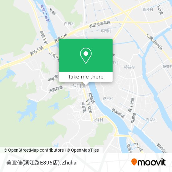 美宜佳(滨江路E896店) map