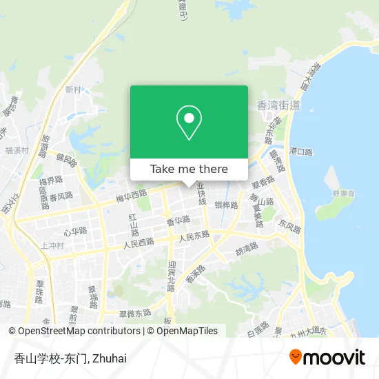 香山学校-东门 map
