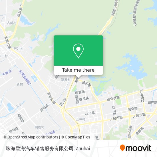 珠海碧海汽车销售服务有限公司 map