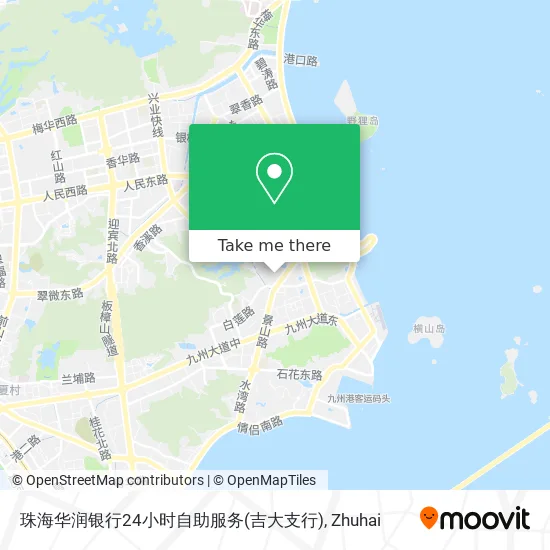 珠海华润银行24小时自助服务(吉大支行) map