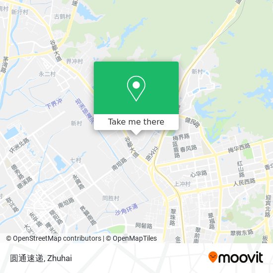 圆通速递 map