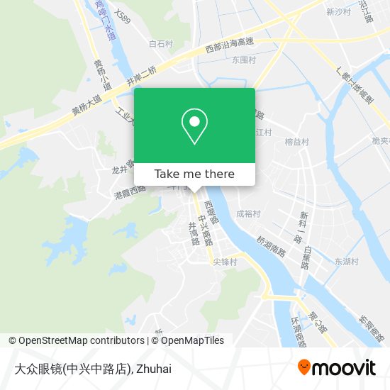 大众眼镜(中兴中路店) map