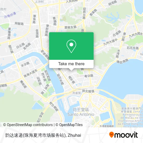 韵达速递(珠海夏湾市场服务站) map