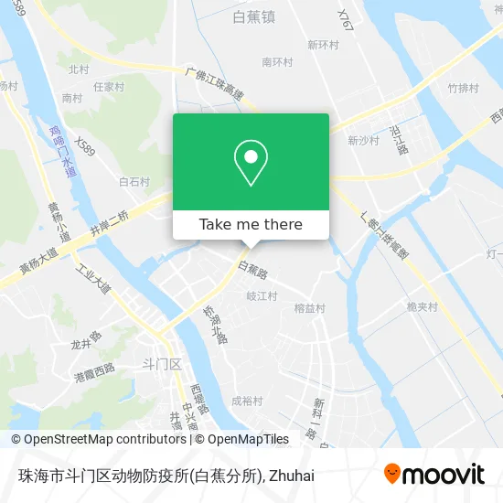 珠海市斗门区动物防疫所(白蕉分所) map