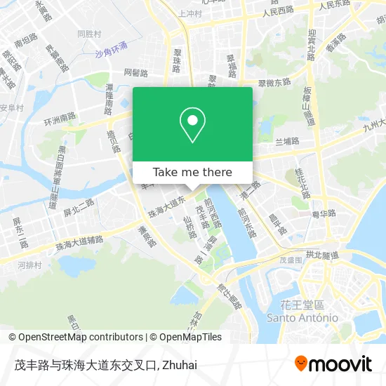 茂丰路与珠海大道东交叉口 map