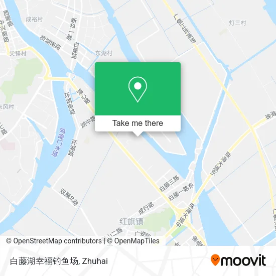 白藤湖幸福钓鱼场 map