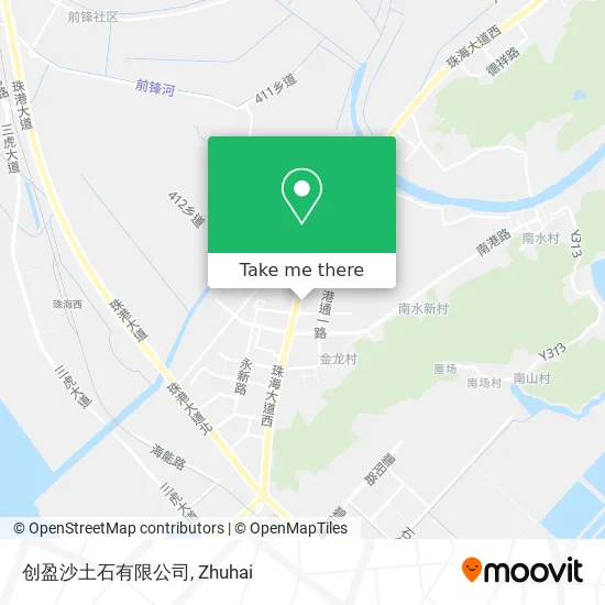 创盈沙土石有限公司 map