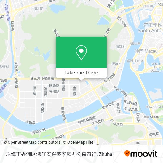 珠海市香洲区湾仔宏兴盛家庭办公窗帘行 map