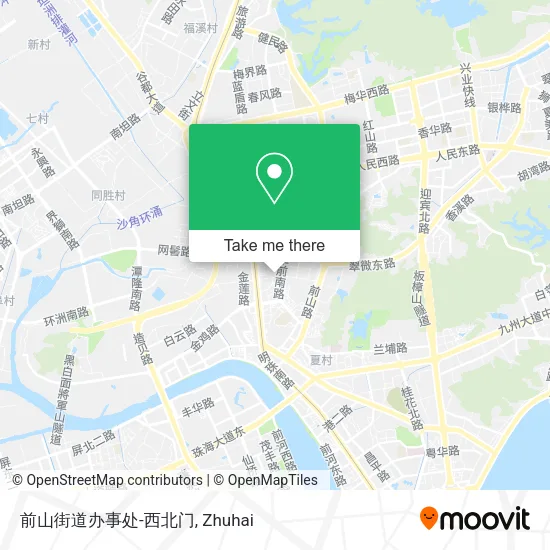 前山街道办事处-西北门 map