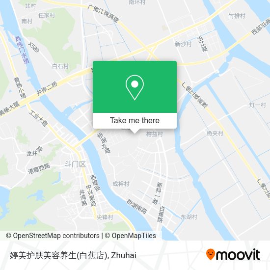 婷美护肤美容养生(白蕉店) map