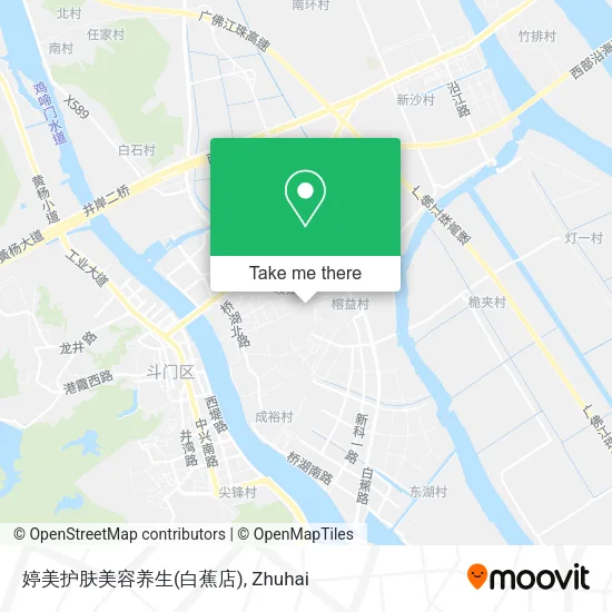 婷美护肤美容养生(白蕉店) map