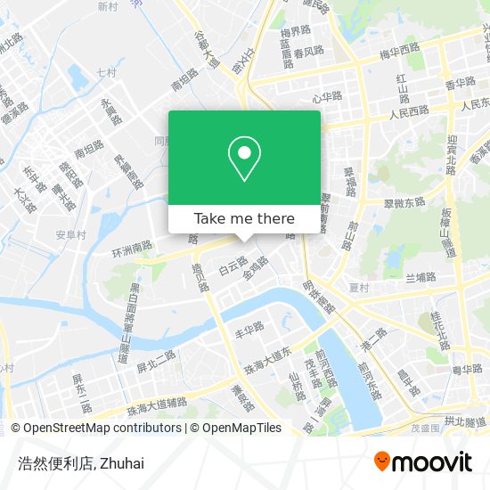 浩然便利店 map