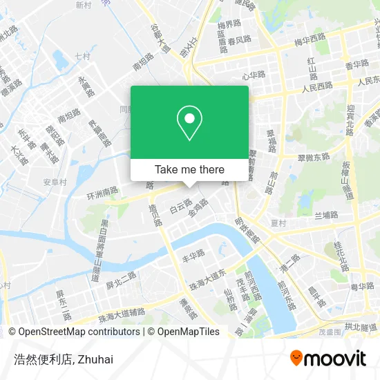 浩然便利店 map