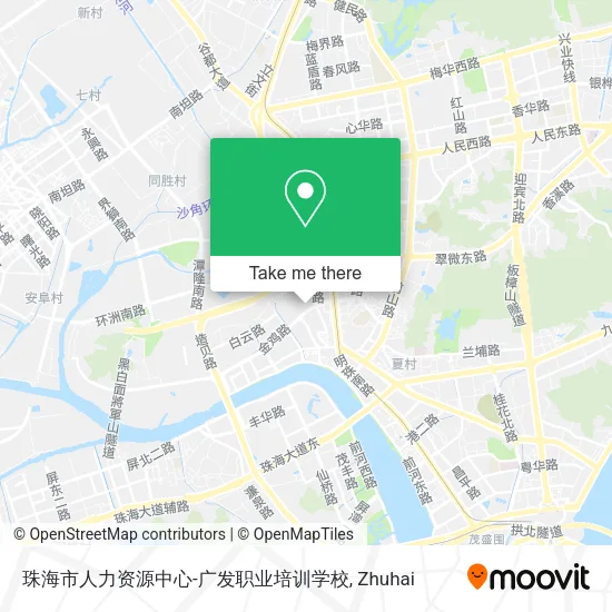 珠海市人力资源中心-广发职业培训学校 map