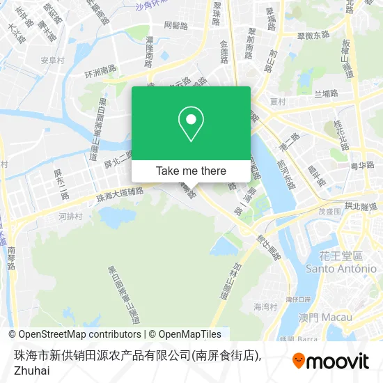 珠海市新供销田源农产品有限公司(南屏食街店) map